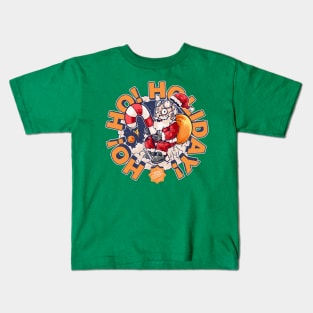 SANTACLAUS ON THE SPACE Kids T-Shirt